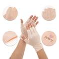 thumbnail image 3 of Unique Bargains 1 Pair Anti-slip Sunprotection Half Finger Manicure Gloves Beige, 3 of 6