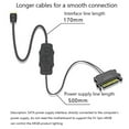 thumbnail image 4 of 5V 3PIN ARGB Controller,Built-in Light Mode,SATA Interface Extension Cable for PC Case Fan(Black), 4 of 9
