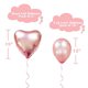 thumbnail image 2 of Kit de globos Love 14 globos de látex con Mylar Love Heart, 2 of 3
