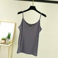 thumbnail image 2 of Women's Casual Camisole Tank Top for Home and Leisure Comfortable Strap Design Versatile Layering Soft Breathable Fabric All Season Wear Womens plus Size Tops with Bra Womens Tops Fitted Ladies, 2 of 3