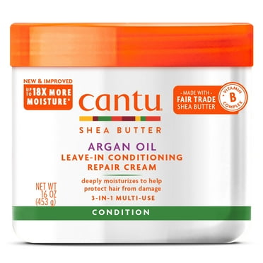 Cantu Argan Oil Moisturizing & Repairing Leave-in Conditioning Cream, 16 oz