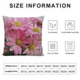 thumbnail image 5 of GOSMITH Throw Pillow Cover- Flowers Pink Dew Drops Summer Spring Water Petals, 5 of 5