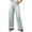 Blue, variant on Uaswgudfs Women's Loose Sleep Pants with Elastic Waistband and Lace Trim - Cozy Pajamas for Nightwear L