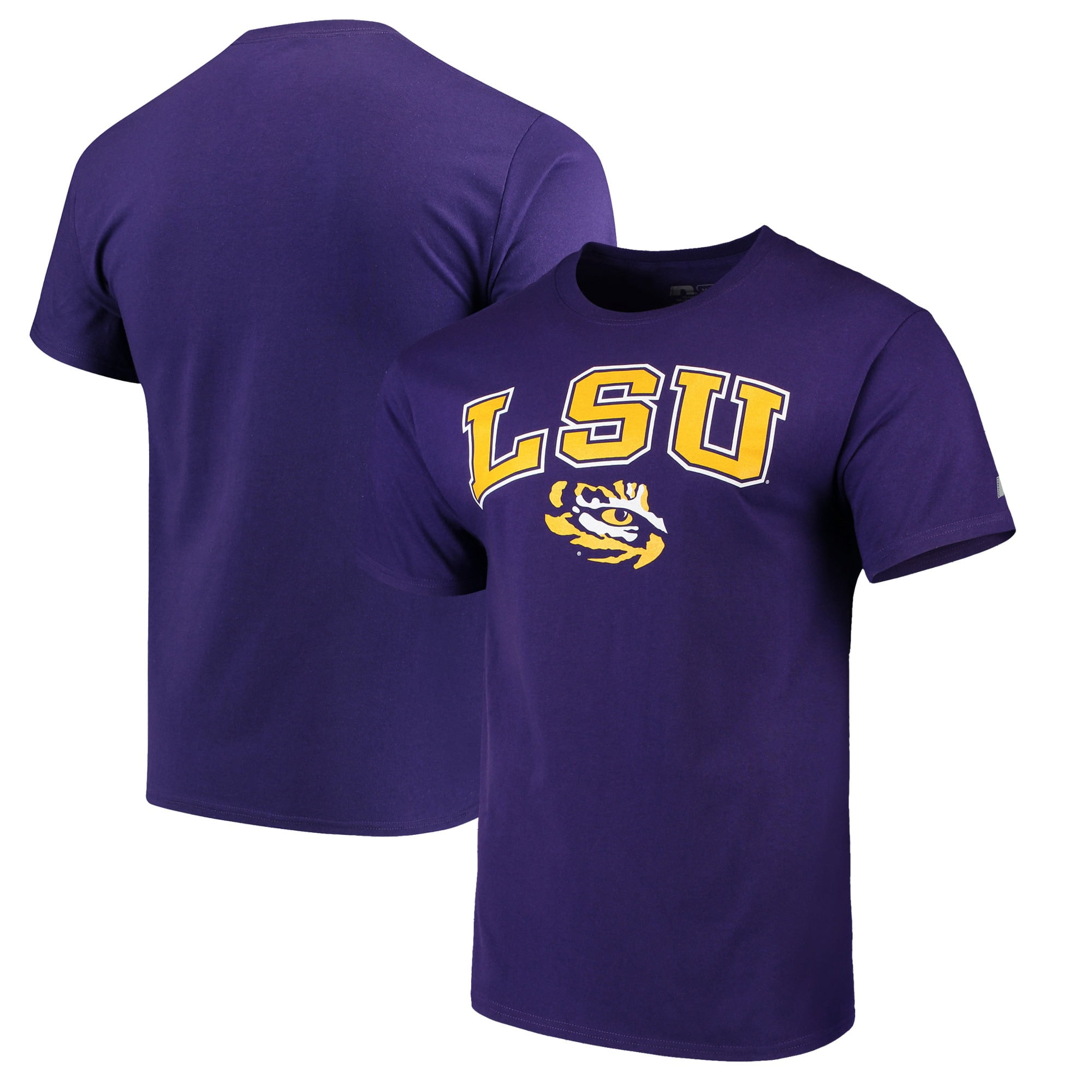 LSU Tigers Russell Athletic Crew Core Print T-Shirt - Purple - Walmart.com