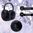 thumbnail image 3 of Earmuffs Ear Warmers For Women Winter Fur Foldable Ear Warmer, 3 of 5