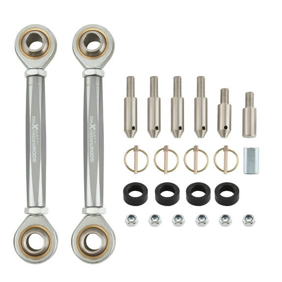 Maxpeedingrods Adjustable Front Sway Bar End Links Disconnects For Jeep Wrangler JK JKU 2007-21