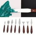 thumbnail image 4 of Painting Knife Set, Elasticity Thin Blade Comfortable Grip 8 Pcs Painting Mixing Scraper  For Paint, 4 of 8