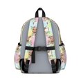 thumbnail image 3 of Highland Cow and Flower Print Backpack for School, Cute School Bag with Adjustable Shoulder Straps and Padded Back, 13.4"x11"x4.7", 3 of 5