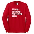 thumbnail image 2 of Wild Bobby,Father Husband Protector Hero Best Dad Husband Gift, Father's Day, Men Long Sleeve Shirt, Red, X-Large, 2 of 3