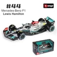 thumbnail image 2 of Bburago 1:43 2022 mercedes-amg Team W13 #44 Porsche Hamilton #63 Russell F1 Formula Alloy Diecast Toy Car Model Collection Gifts Fivean unisex, 2 of 2