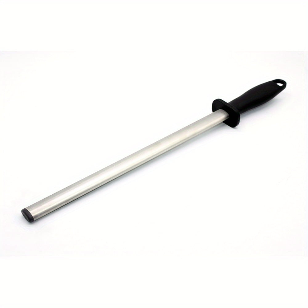 1pc 12 Inch Diamond Knife Sharpener Stick with ABS Handle - Perfect for Sharpening Chef Steel Knives - Easy to Use and Durable Kitchen Accessories