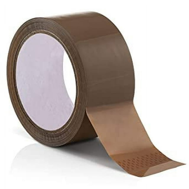 Cintas de Embalaje, Cinta para Paquetes de Alta Resistencia, Cinta Adhesiva Multiusos, Sello Adhesivo Seguro para Cajas, Cinta de Envío Certificada FSC, Paquete de 6 50 mm x 70 m (Marrón)
