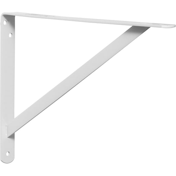Decko Products 49146-10 Heavy-Duty Shelf Bracket 14.5-Inch X 10-Inch White 10-Pack