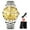 Gold, variant on DOWN Top Brand Luxury Man Wristwatch Waterproof Luminous Date Week Men Watches Stainless Steel Quartz Men's Watch Male reloj