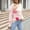 White, variant on Sweaters for Women Fall Winter Women's Cute Love Print Patchwork Long Sleeve Round Neck Knitted Sweater