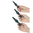 thumbnail image 4 of BMS Enterprises Lux Active Equip Silicone Anal Plug Training Kit - Dark Blue, 4 of 5