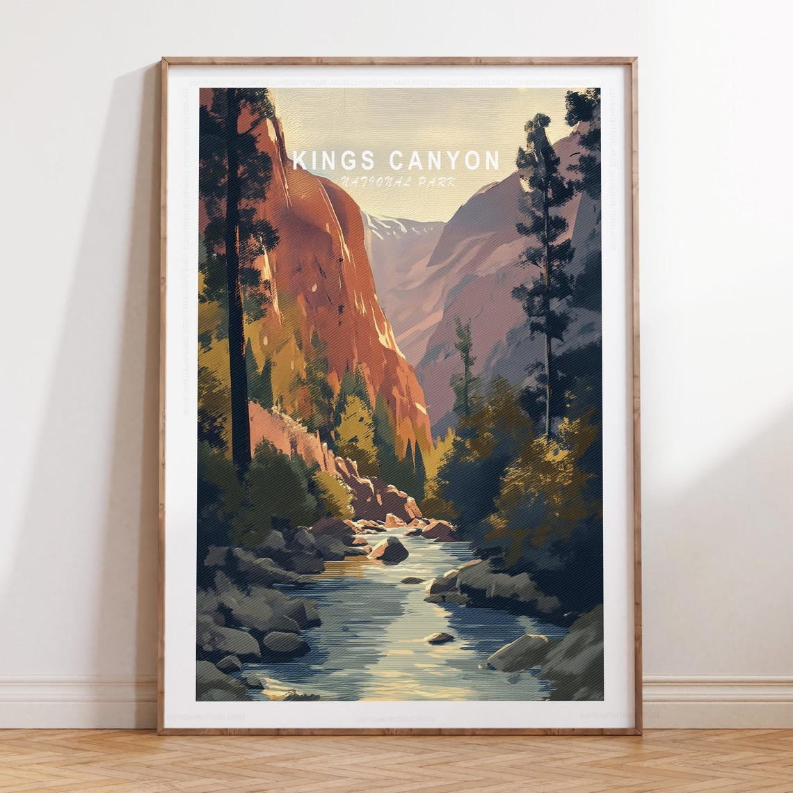 Kings Canyon Wall Art Print National Park Nature Decor Unframed Paper Print