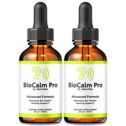 (2 Pack) BioCalm Pro Drops - Advanced Ear Support, Natural Formula to Promote Inner Ear Health, Tinnitus Supplement for Ringing, Official Auditory Liquid, Bio Calm Pro (60 Servings)