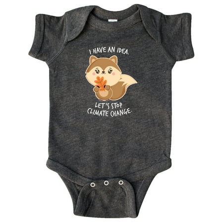 

Inktastic I Have an Idea Let s Stop Climate Change with Cute Squirrel Gift Baby Boy or Baby Girl Bodysuit