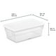thumbnail image 2 of Caja de almacenamiento Sterilite de 6 cuartos de galón, apilable, plástico transparente, 36 unidades, 2 of 9