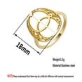 thumbnail image 5 of Vesica Pisces Stainless Steel Ring Geometric Personality Party Accessories, 5 of 5
