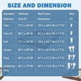 thumbnail image 6 of Wood Platform Bed Frame,Wooden Bed Frame Without Headboard, Wood Slat Support,No Box Spring Needed, Easy Assembly (Burlywood, California King), 6 of 6