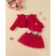 thumbnail image 2 of Vestido Renotemy para niñas, tutú de lentejuelas rojas con cárdigan, 2 of 6