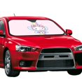 thumbnail image 2 of Windshield Sun Shade Foldable Car Front Window Sunshade For Car Suv Trucks Vans - Best Heat Shield Blocker Visor Cover Blocks Uv Rays And Keeps Your Vehicle Cool-Medium, 2 of 5
