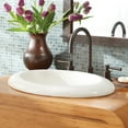 thumbnail image 3 of Native Trails Nsl2115 Nativestone 21" Oval Concrete Drop In Bathroom Sink - Pearl, 3 of 5