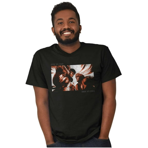 Street Fighter Vintage Ryu Ken Gamer Men's Graphic T Shirt Tees Brisco Brands S