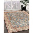 thumbnail image 2 of Ahgly Company Indoor Rectangle Traditional Dark Almond Brown Persian Area Rugs, 7' x 10', 2 of 6