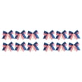thumbnail image 2 of 4th of July Patriotic Bows, 6-Piece Red White Blue Flag Bows, Ornaments Tree Bows for Independence Day, Memorial Day Bows for Front Door Indoor Outdoor Tree Decoration 6x6.3 Inch, 2 of 5