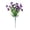 Deep Purple, variant on Artificial Outdoor Flowers, 13.77" Flowers, Morning Glory Bushes for Garden Patio Decor(White)