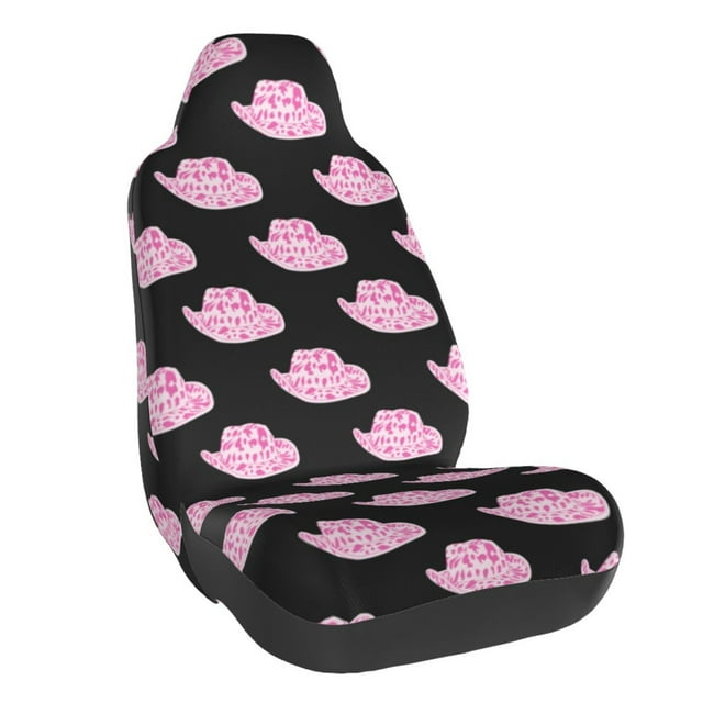 Wukai Cowboy Hat Full Set Car Seat Covers with Soft Padding Universal Auto Front Seats Protector and Cushion Mat