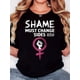 thumbnail image 1 of Camiseta básica para mujer verano SuaveWomen'S T-Shirt, "SHAME MUST Be The Girl Symbol Fist Cross" Print, Retro Minimalist Fashion, Round Neck, Casual Comfort, Sports Short Sleeve T-ShirtFather's Da, 1 of 6