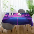 thumbnail image 3 of Yayeee Tablecloths 60" x 108" Rectangle Wrinkle Resistant Party Table Cover, Purple Digital Art, 3 of 8