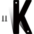 thumbnail image 1 of 12 Inch Modern Metal House Numbers, Metal Letter, Black Door Number, Metal Mailbox Numbers and Letters, Metal House Address Letters and Numbers for Outside Signs (K), 1 of 8