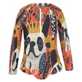 BZSMCE Swimwear Grass Tile Color Dog Pattern For Long Sleeve One-Piece ...