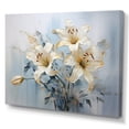 thumbnail image 2 of Designart "Whispers Of Pure Lily Beauty In Beige And Gold" Lilies Wall Art Living Room, 2 of 7