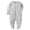 Grey, variant on enyan Baby Boy Girl Outfits Footie Pajamas Baby Boy Cotton Footed Long Sleeve Jumpsuit with Mitten Cuffs Infant Boy Girl Clothes(Black,6-9 Months)
