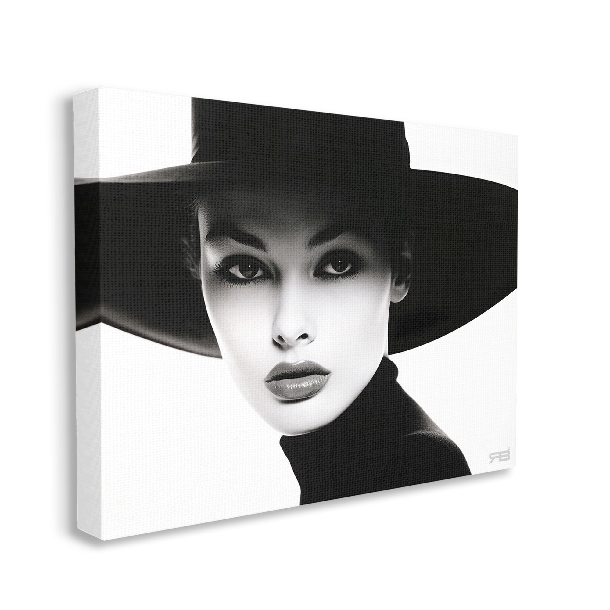 Stupell Industries Female Fashion Portrait Beauty & Fashion Painting Gallery Wrapped Canvas Art Print Wall Art, 48 x 36
