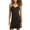 Solid Black, variant on dELiA*s Women's Nightgown - Sleeveless Micro Chemise Sleep Dress and Lingerie for Women (Sizes:S-3X)