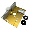 thumbnail image 2 of Insert Set of 3 Router Table Insert Plate Aluminum Alloy Wood Milling Flip Board Trimming Machine Engraving Auxiliary Tool Woodworking Benches, 2 of 7