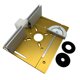 thumbnail image 1 of Placa de inserción Juego de 3 placas de inserción de mesa de enrutador, aleación de aluminio, fresado de madera, tablero abatible, máquina de recorte, herramienta auxiliar de grabado, bancos de carpi Irfora Placa de inserción, 1 of 7