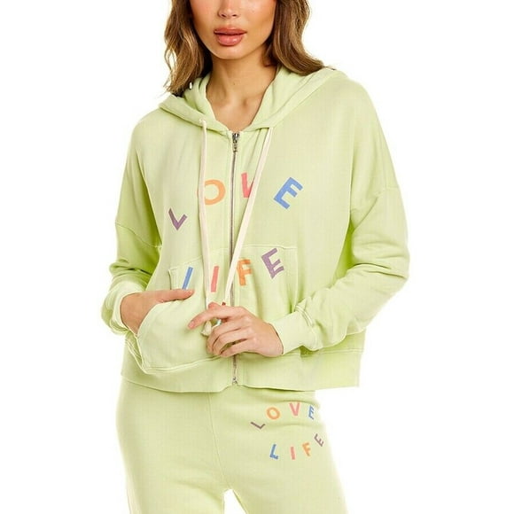 Wildfox Love Life Kinley Hoodie Shadow Lime ( M )
