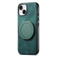 thumbnail image 2 of For iPhone 15 Case Retro Leather Circular Rotating Stand Shockproof Phone Case,Green,For iPhone 15, 2 of 7