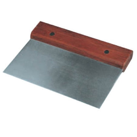 UPC 116420009650 product image for winware stainless steel dough scraper with wood handle | upcitemdb.com