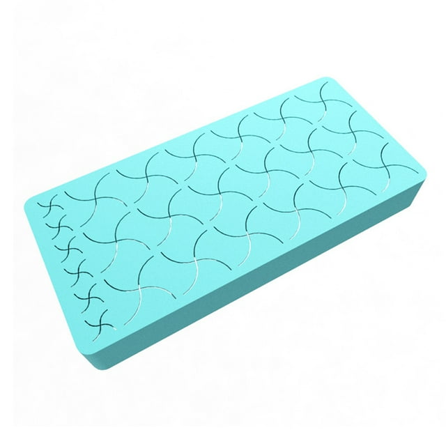 Silicone Lipstick Organizer Storage Box Glass Wax Carving Tool Holder Stand Multi Purpose Tuck in to Display