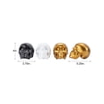 thumbnail image 3 of Becki Owens Black, White and Gold Halloween Set of 3 Skull Decor, 3 of 4