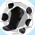 thumbnail image 3 of Calcetines COOVAN para hombre, 10 pares, cómodos y de corte bajo, 3 of 9